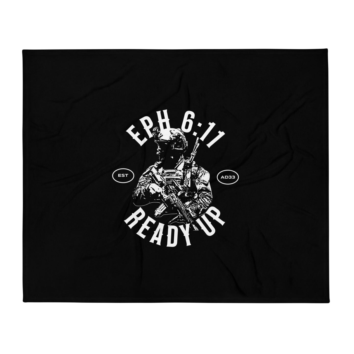 “Ready Up” Throw Blanket – Ephesians 6:11 Edition
