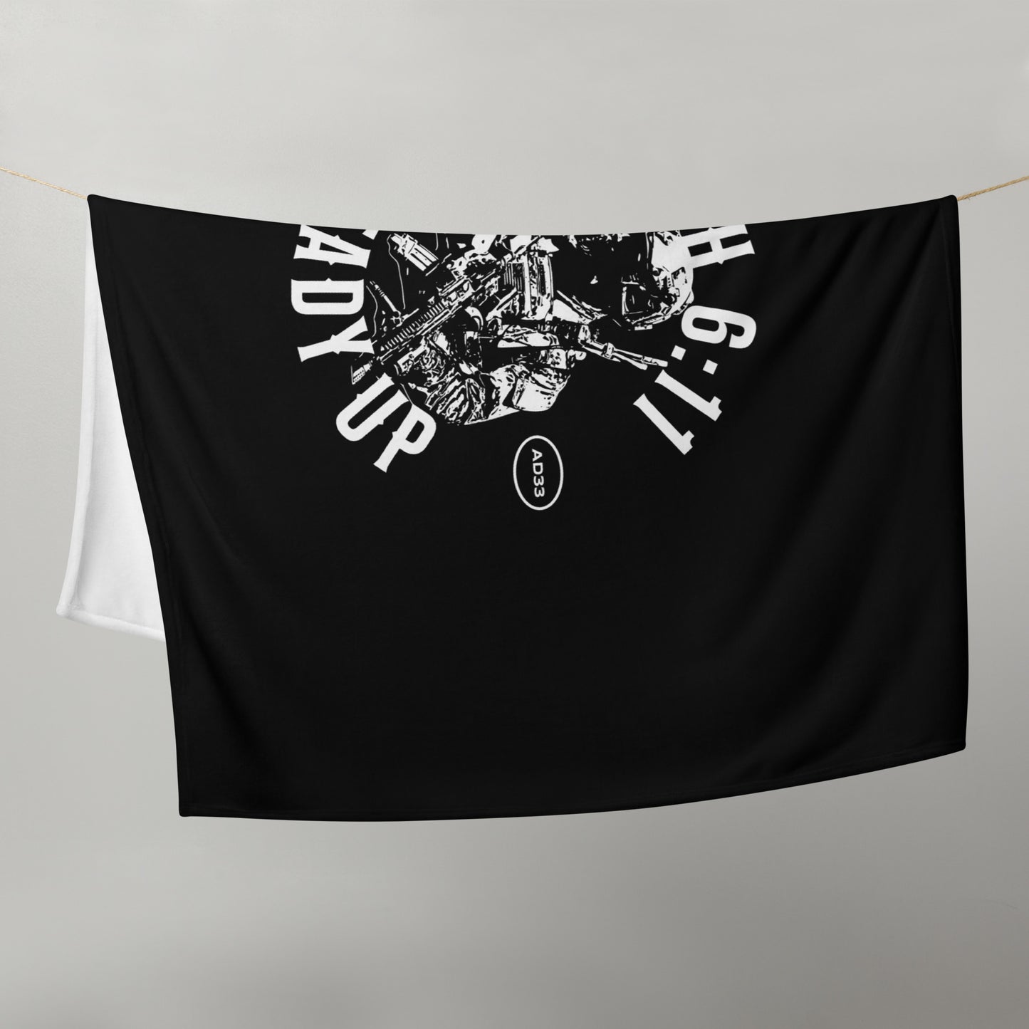“Ready Up” Throw Blanket – Ephesians 6:11 Edition