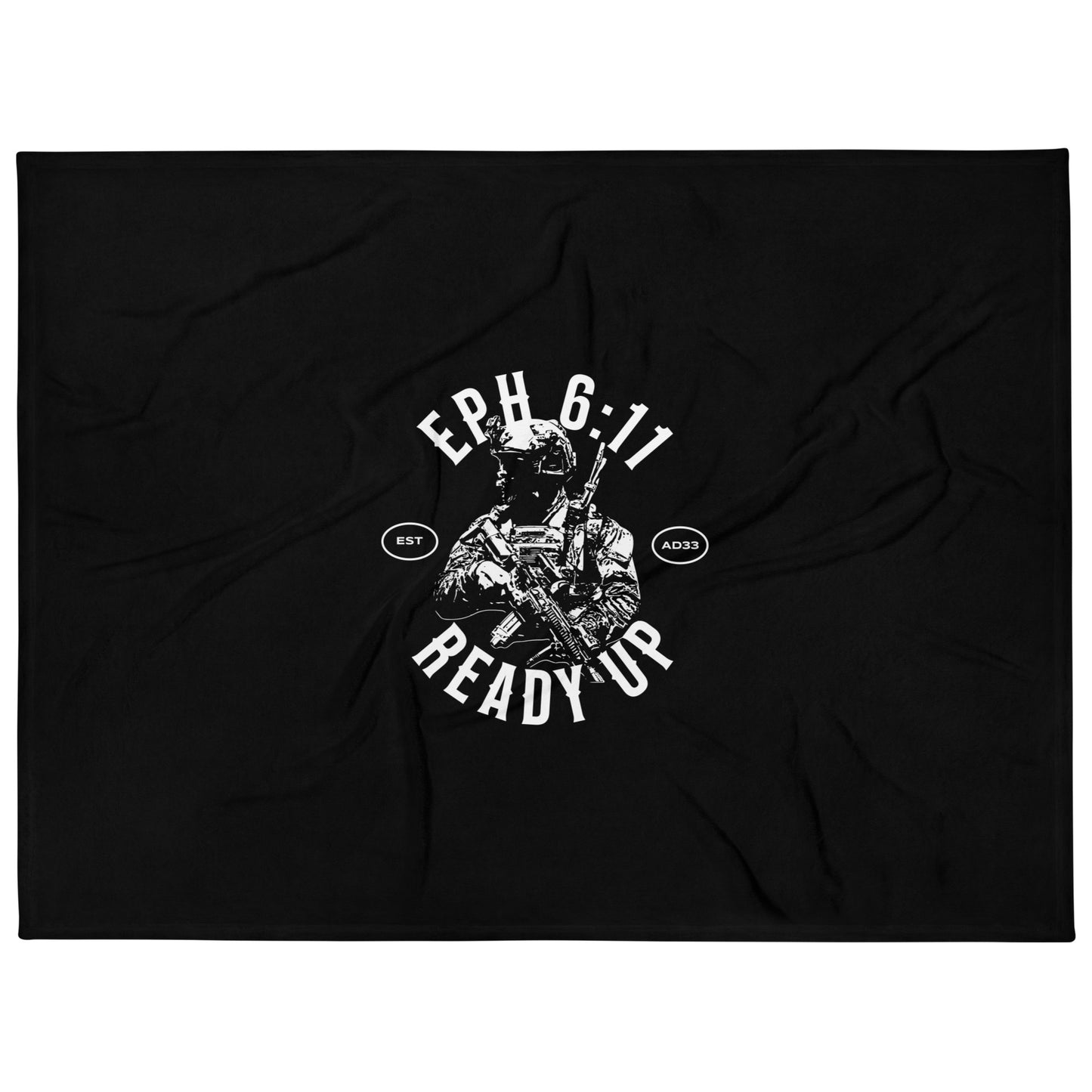 “Ready Up” Throw Blanket – Ephesians 6:11 Edition