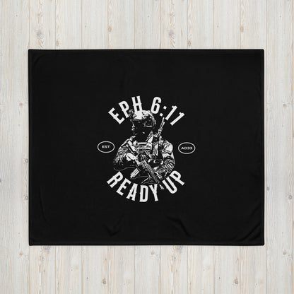 “Ready Up” Throw Blanket – Ephesians 6:11 Edition