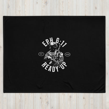 “Ready Up” Throw Blanket – Ephesians 6:11 Edition